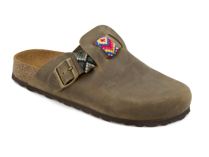 SABOT DONNA VERDE MILITARE ZEFFIRINO BIRKE